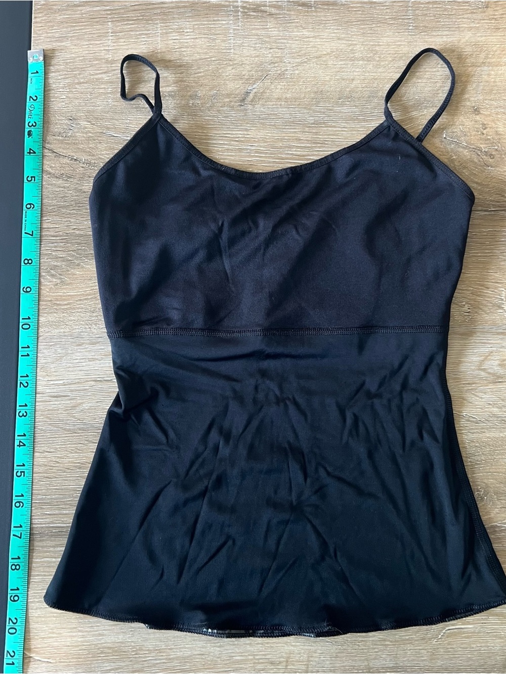 Spanx Black Camisole Tank Top with Adjustable Straps